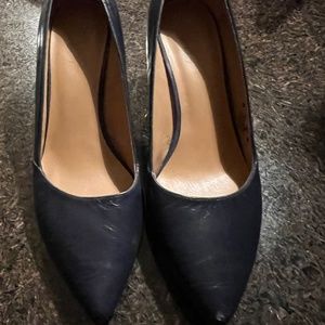 Franco Sarto Frankie Wedges, Navy, size 9